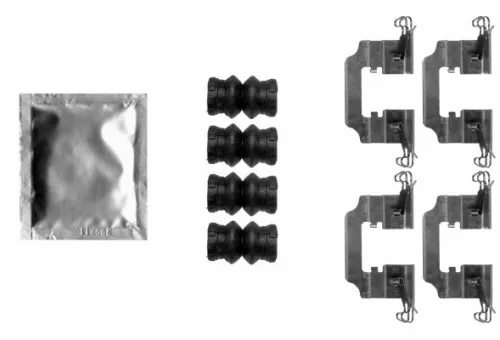 Accessoirekit, schijfremblokken TEXTAR 82546800)