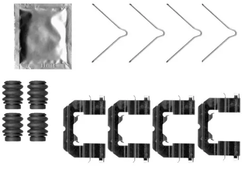 Accessoirekit, schijfremblokken TEXTAR 82554600)