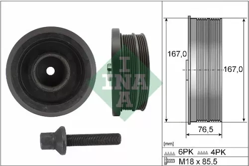 Riempoelieset, krukas Schaeffler INA 544 0082 20)