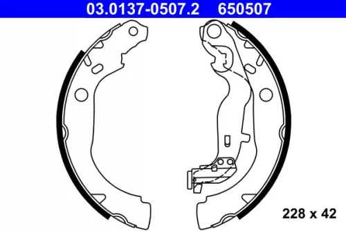 Remblokkenset ATE 03.0137-0507.2)