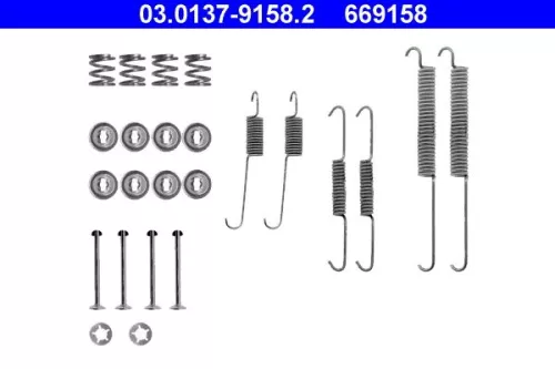 Accessoirekit, remschoenen ATE 03.0137-9158.2)