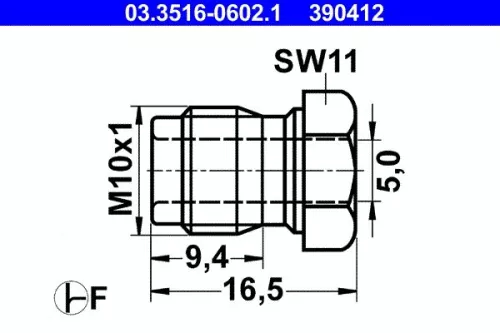 Union Bolt ATE 03.3516-0602.1)