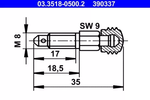 Breather Screw/Valve ATE 03.3518-0500.2)
