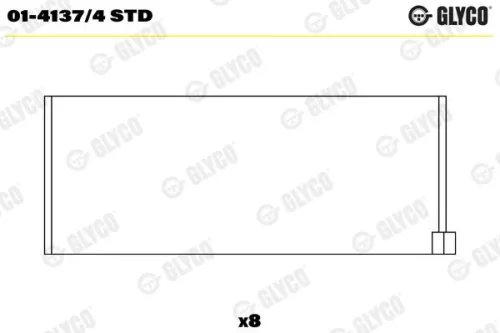 Drijfstanglager GLYCO 01-4137/4 STD)