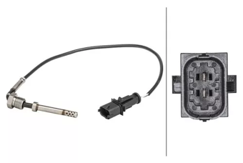 Sensor, uitlaatgastemperatuur HELLA 6PT 358 181-201)