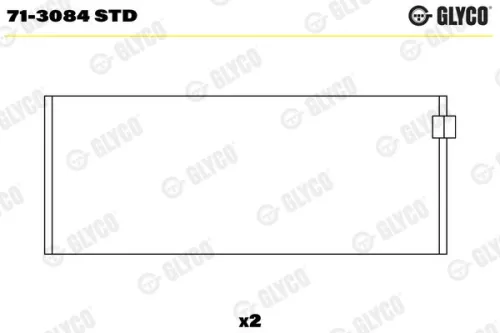 Drijfstanglager GLYCO 71-3084 STD)