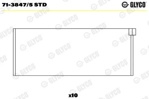 Drijfstanglager GLYCO 71-3847/5 STD)