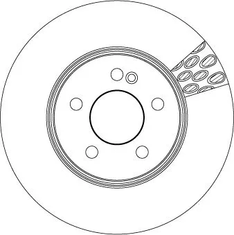 Remschijf TRW DF6641S)