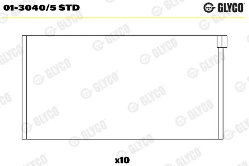 Drijfstanglager GLYCO 01-3040/5 STD)