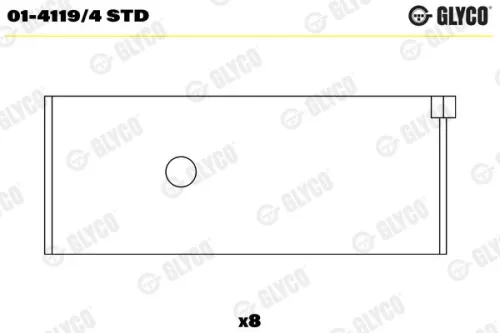 Drijfstanglager GLYCO 01-4119/4 STD)