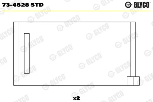 Camshaft Bearing GLYCO 73-4828 STD)
