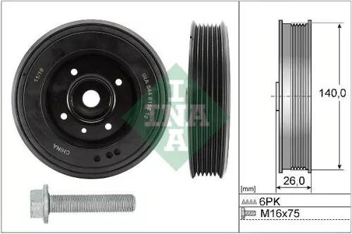 Riempoelieset, krukas Schaeffler INA 544 0158 20)