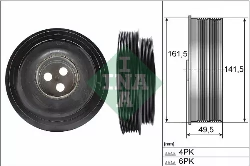 Riempoelie, krukas Schaeffler INA 544 0166 10)