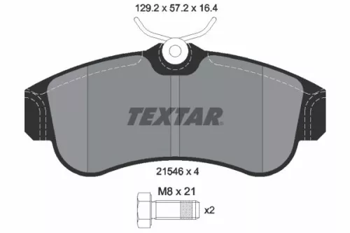 Remblokkenset, schijfrem TEXTAR 2154601)