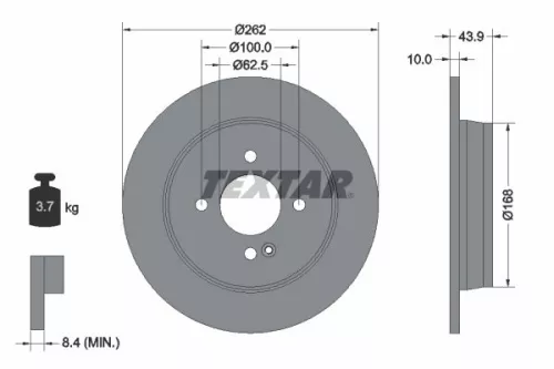 Brake Disc TEXTAR 92242203)