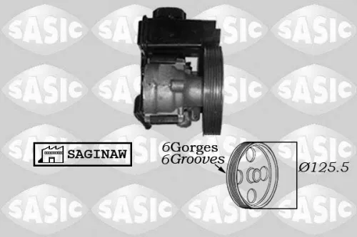 Hydraulische pomp, stuurinrichting SASIC 7070012)