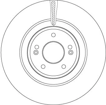 Remschijf TRW DF6572)