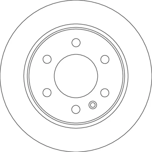 Remschijf TRW DF6723S)