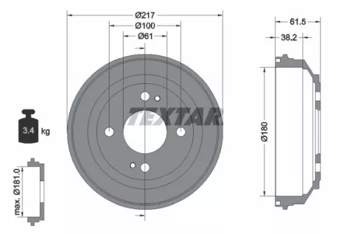 Remtrommel TEXTAR 94017500)