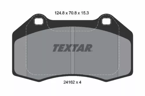 Brake Pad Set, disc brake TEXTAR 2416201)