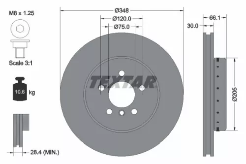 Remschijf TEXTAR 92265725)