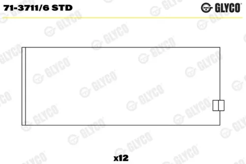 Drijfstanglager GLYCO 71-3711/6 STD)