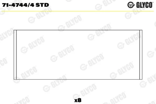 Drijfstanglager GLYCO 71-4744/4 STD)