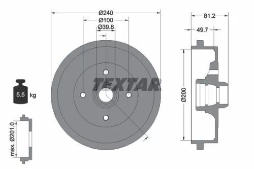 Remtrommel TEXTAR 94006700)