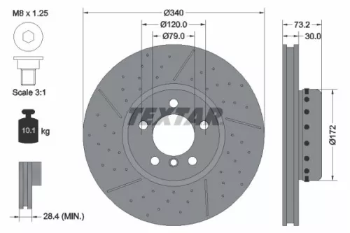Remschijf TEXTAR 92265025)