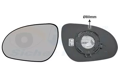Spiegelglas, buitenspiegel VAN WEZEL 8207835)