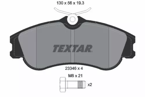 Remblokkenset, schijfrem TEXTAR 2334602)