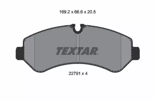 Remblokkenset, schijfrem TEXTAR 2279101)