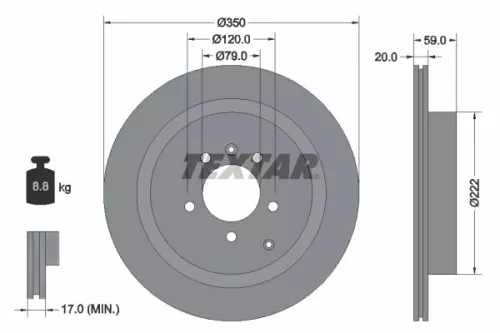 Remschijf TEXTAR 92147703)