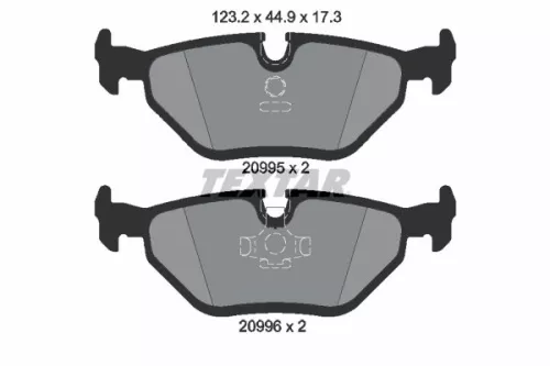 Remblokkenset, schijfrem TEXTAR 2099501)