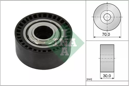 Ombuigings-/geleidingspoelie, V-geribbelde riem Schaeffler INA 532 0923 10)
