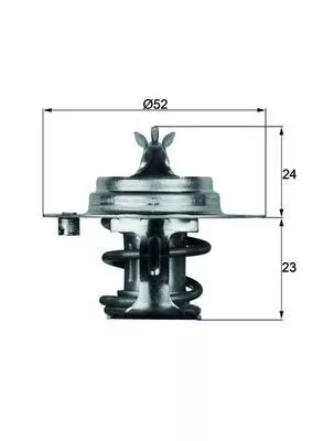Thermostaat, koelvloeistof MAHLE TX 7 88D S)