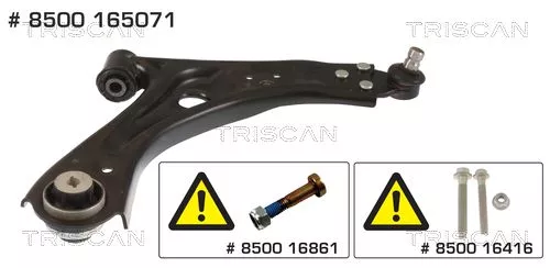Draagarm/achterwielophanging TRISCAN 8500 165071)