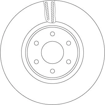 Remschijf TRW DF6968S)