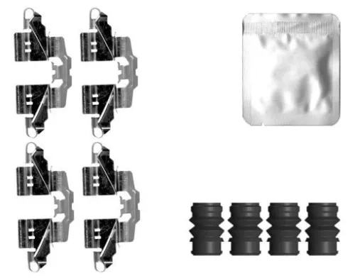 Accessoirekit, schijfremblokken TEXTAR 82560500)