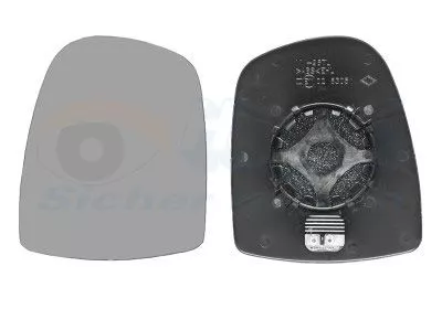 Spiegelglas, buitenspiegel VAN WEZEL 4394837)