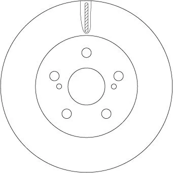Remschijf TRW DF6734)