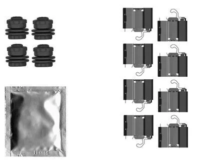 Accessoirekit, schijfremblokken TEXTAR 82558300)