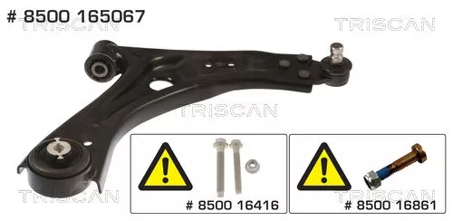 Draagarm/achterwielophanging TRISCAN 8500 165067)