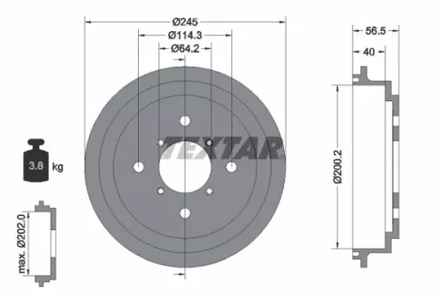 Remtrommel TEXTAR 94032600)