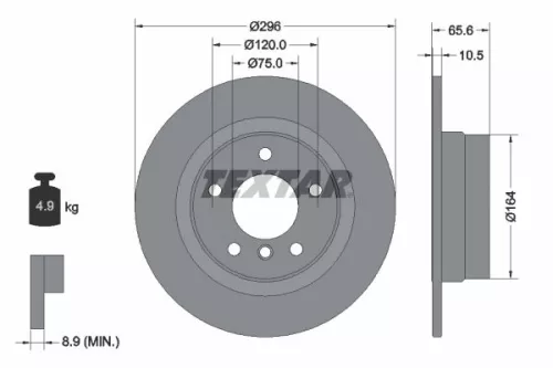Remschijf TEXTAR 92133103)