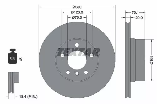 Remschijf TEXTAR 92199503)