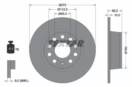 Brake Disc TEXTAR 92300003)