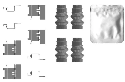 Accessoirekit, schijfremblokken TEXTAR 82556500)
