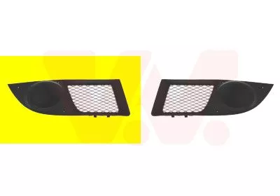 Ventilatierooster, bumper VAN WEZEL 1637592)