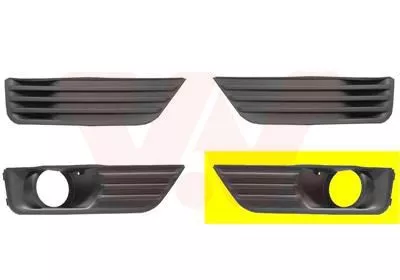 Ventilatierooster, bumper VAN WEZEL 1863593)
